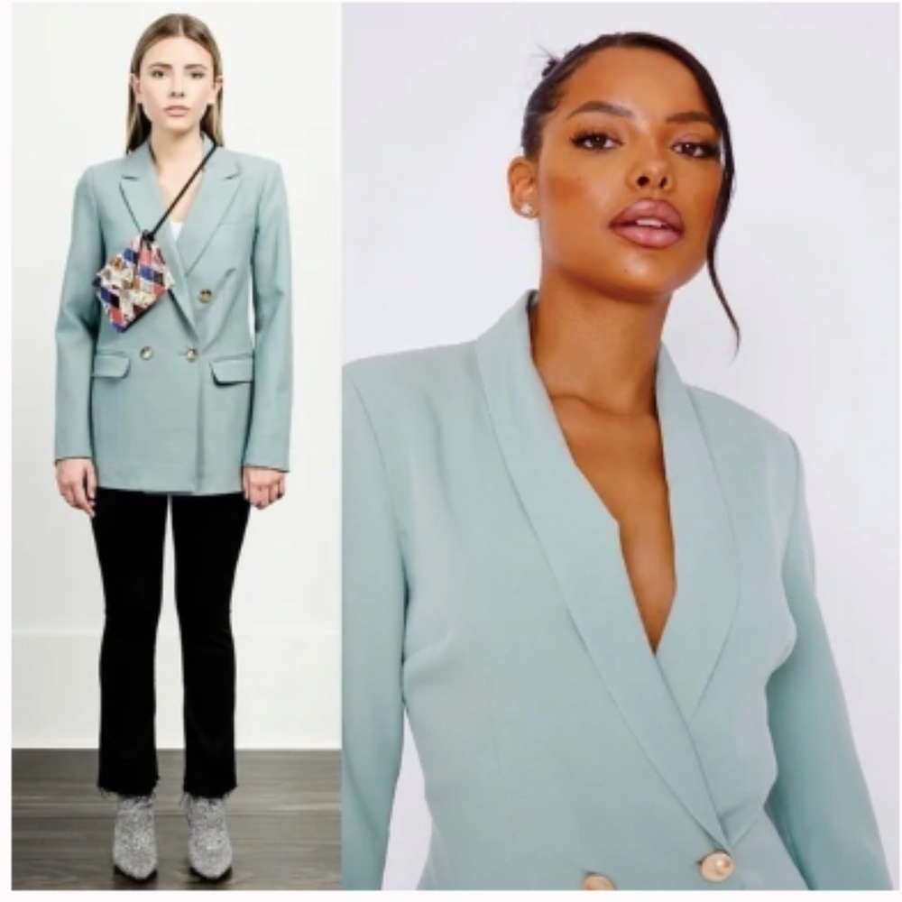 House of Harlow 1960 Double Breasted Boyfriend Oversized Blazer